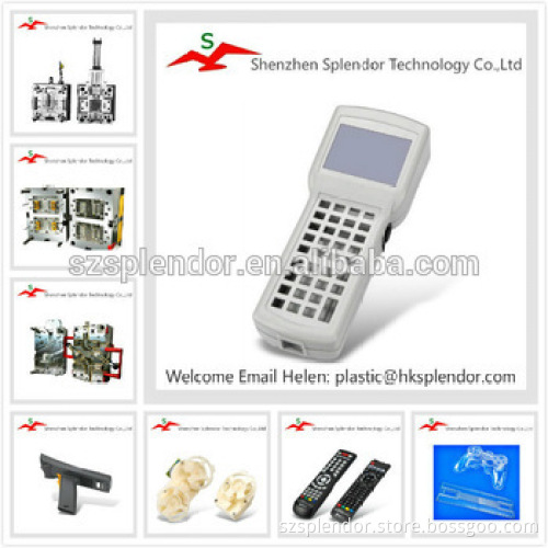 For electronics type small hand-held plastic enclosure